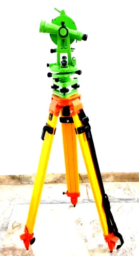Transit Theodolite Surveying Alidade With Aluminum Tripod Complete Set With Box