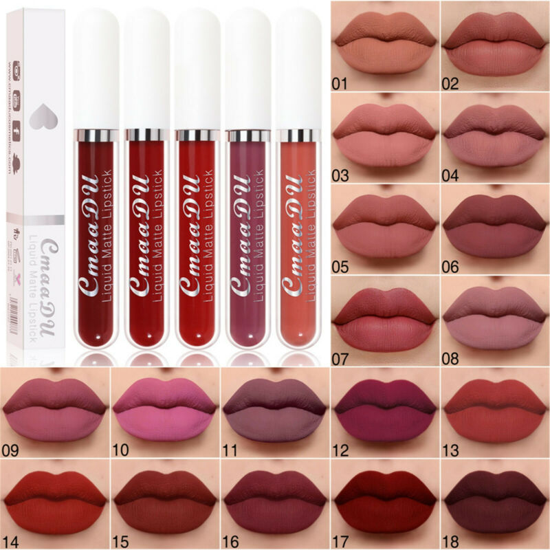 Waterproof Long Lasting Lip Liquid Pencil Matte Lipstick Beauty Makeup Lip Gloss