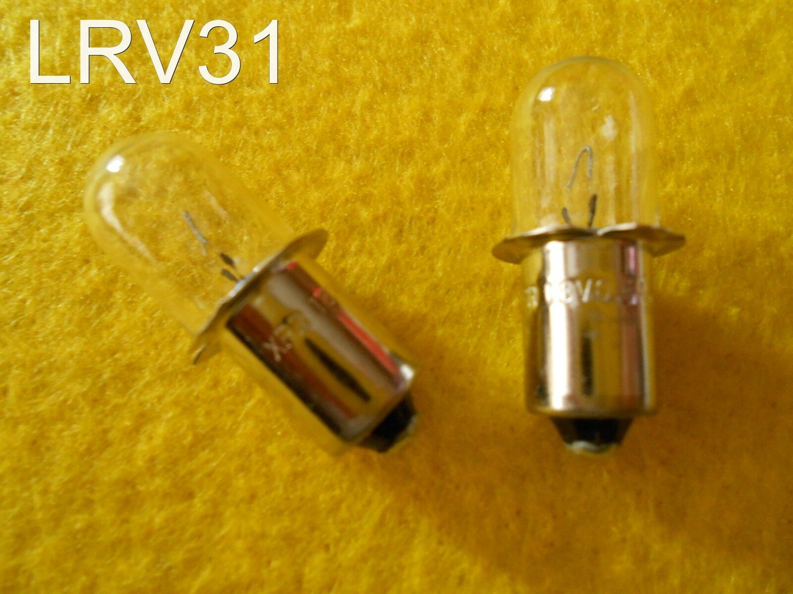 (2) Dewalt 18v Volt Xenon Flashlight Bulbs / Dw9083 - Dw908 - Dw919 - Dc509
