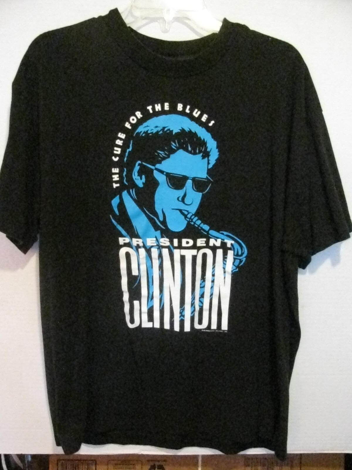 1992 President Bill Clinton Xl Tshirt Sold For Inauguration Cure For The Blues