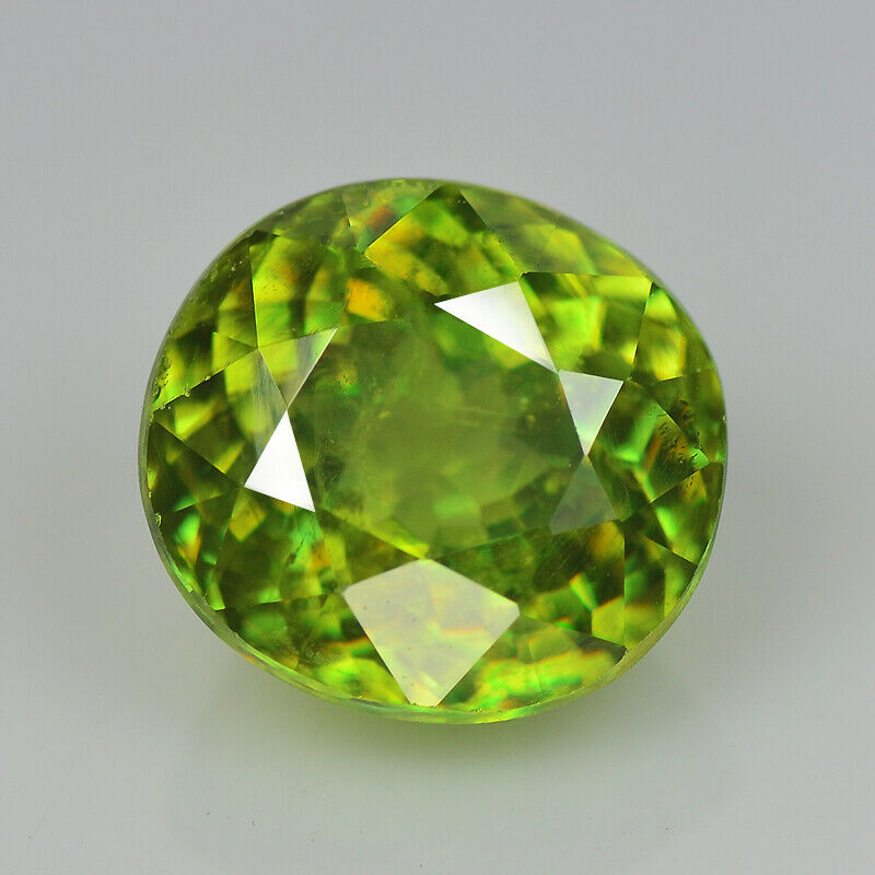 Natural Loose Gemstone | Green MultiColors Sphene | 2.07 cts Oval Gemstone