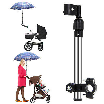 Bicycle Wheelchair Stroller Pram Stretch Umbrella Support Holder Mount Stand