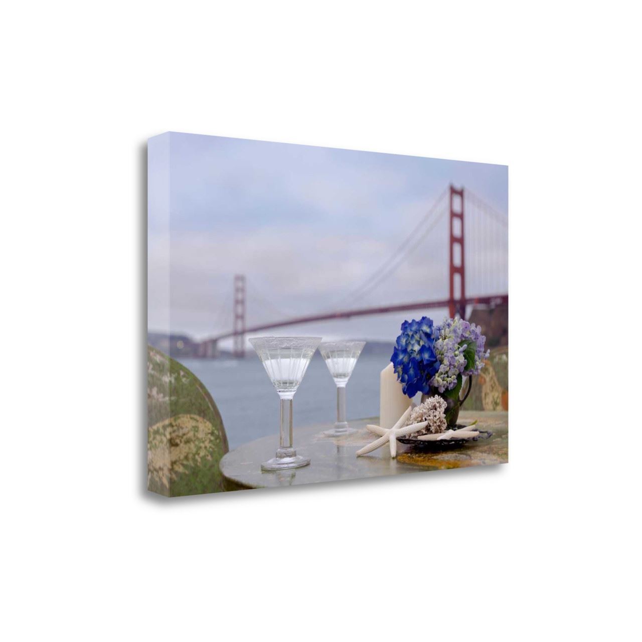 Up Close Beach Style Brunch For Two Golden Gate 4 Bridge Giclee Wrap Canvas Wall
