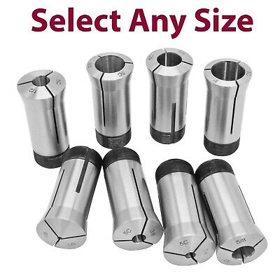 5c Round Collet High Precision For Machining Turning High Grade 1/16" To 63/64"