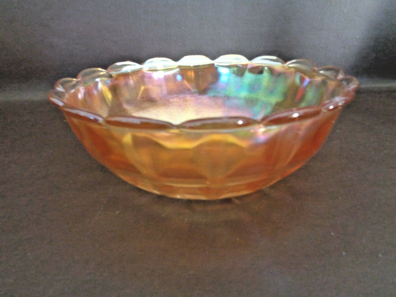 Marigold Vintage Carnival Glass Bowl