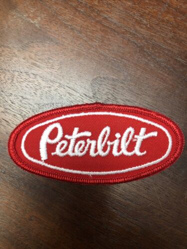New Vintage PETERBILT Patch 4”x2” Iron Or Sew On Not A Knock Off Over 25 Yrs Old