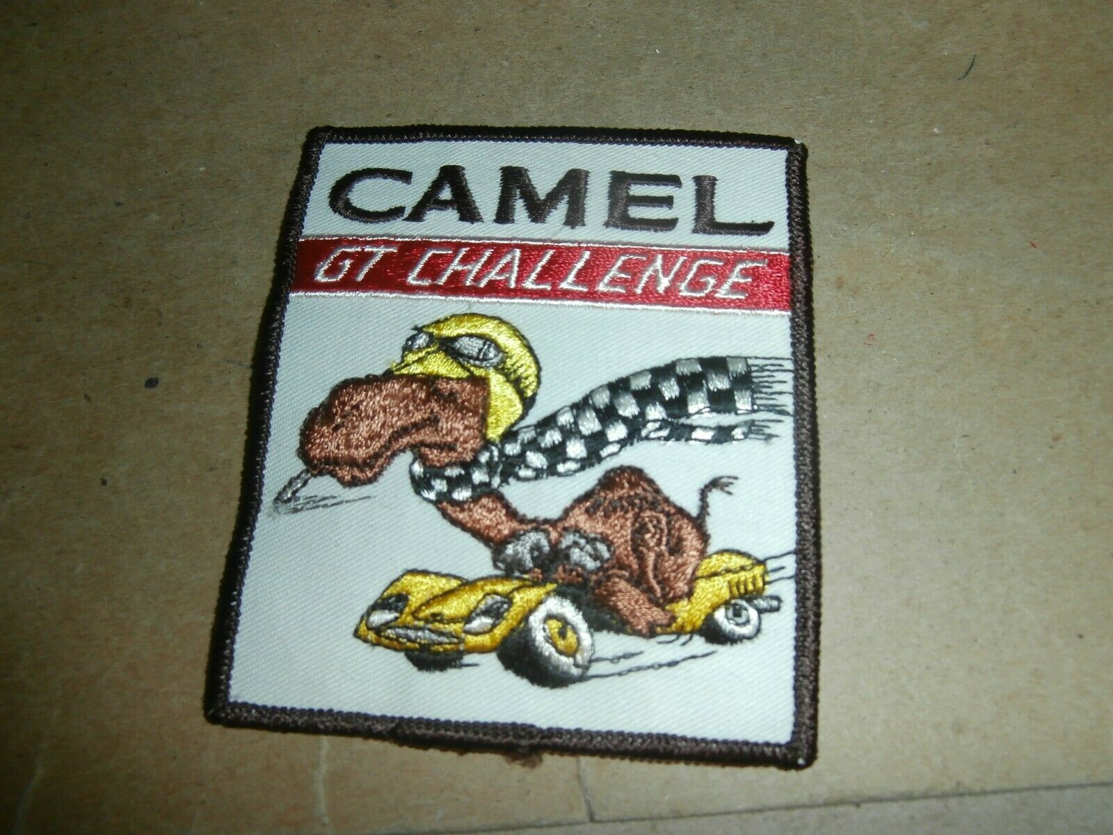 Vintage Embroidered Patch Camel GT Challenge