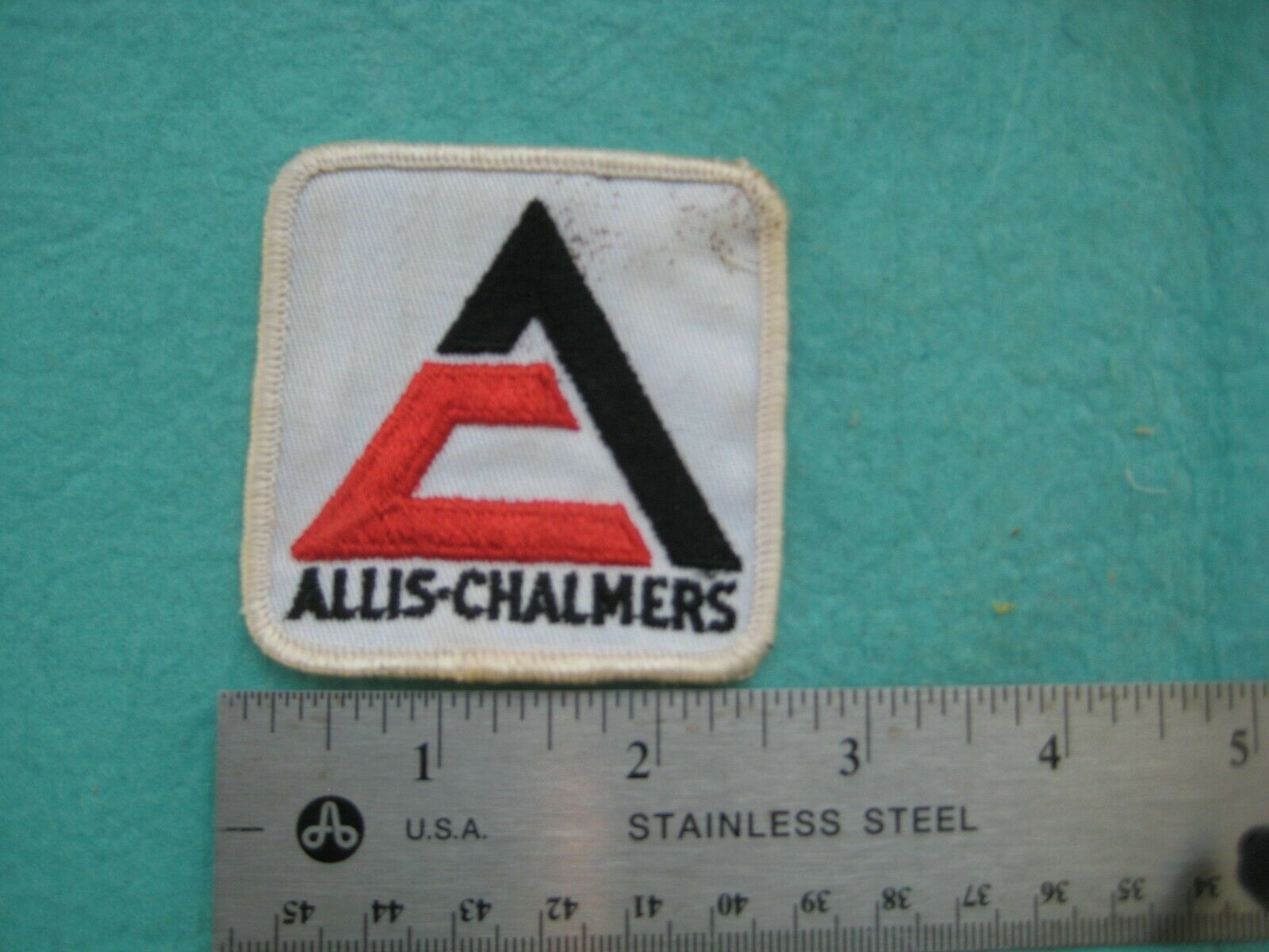 Vintage Allis Chalmers Tractor  Distressed  Parts Service Uniform Patch