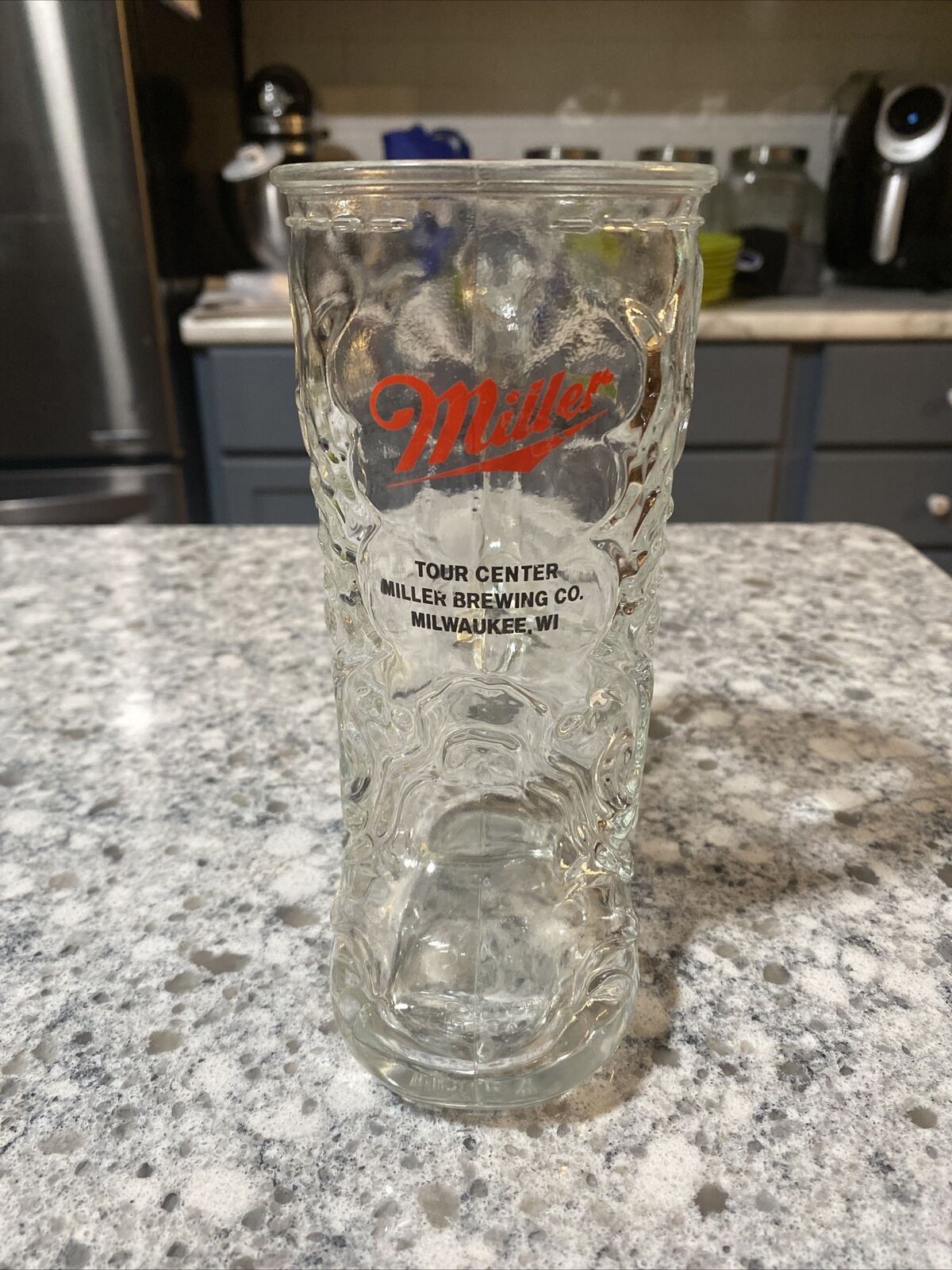 Miller Brewing Company High Life Beer Cowboy Boot Mug Tankard 6" Tall Glass