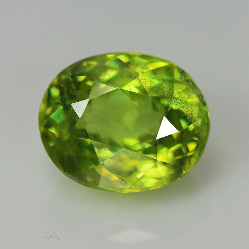 Green Multicolors Sphene | 1.67 Cts Oval Shape | Loose Natural Gemstone Pakistan