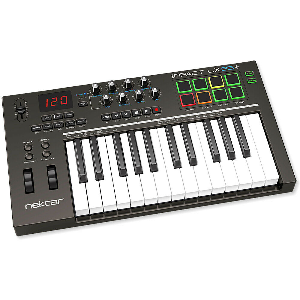 Nektar Impact Lx25+ Plus 25-key Studio Production Midi Controller Daw Keyboard