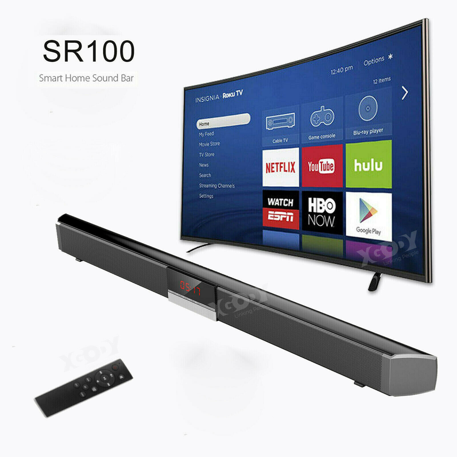 Powerful Tv Sound Bar Home Theater Subwoofer Soundbar With Bluetooth Wireless