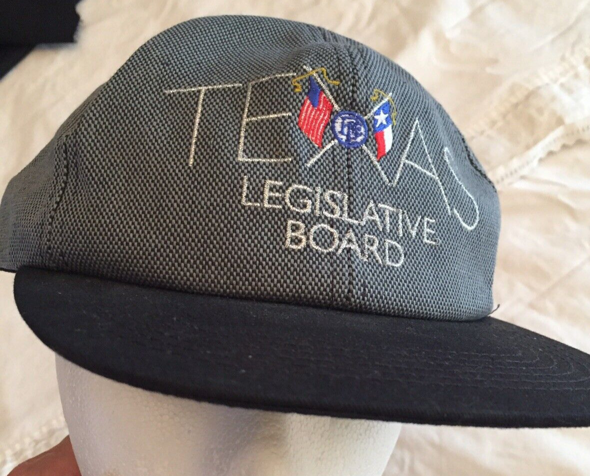 Nwot Texas Legislative Board State U.s. Flag Politics Gray Black Flat Bill Cap