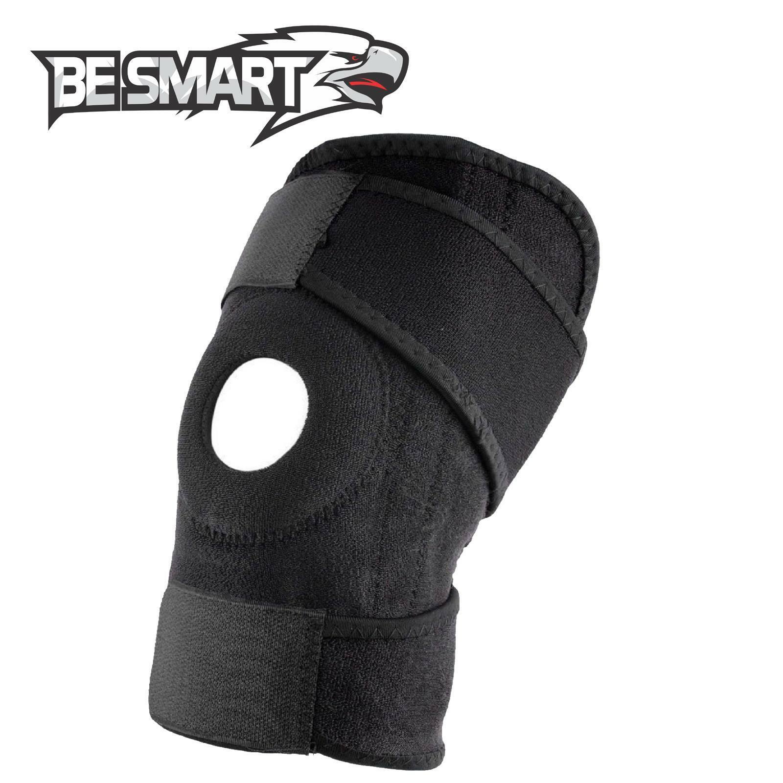 Be Smart New Wrap Around Knee Brace Support Adjustable  Knee Open Pattela Brace