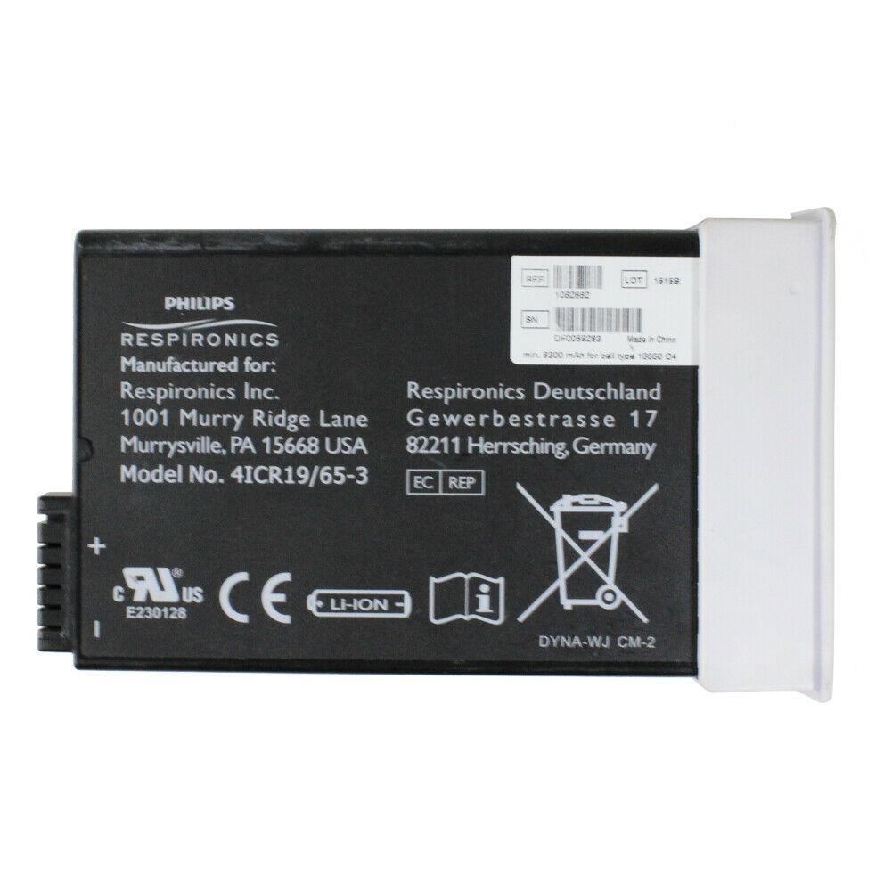 Philips Respironics SimplyGo 14.4v Battery DYNA-WJ 4ICR19/65-3 CM-2 REF1082662