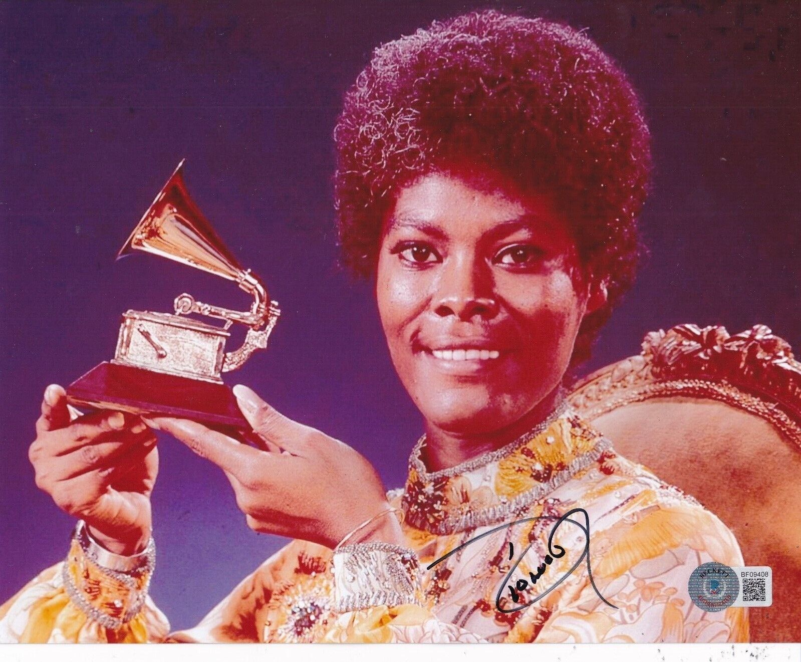 DIONNE WARWICK signed (R&B Hall of Fame) Music 8X10 photo BECKETT BAS BF09408