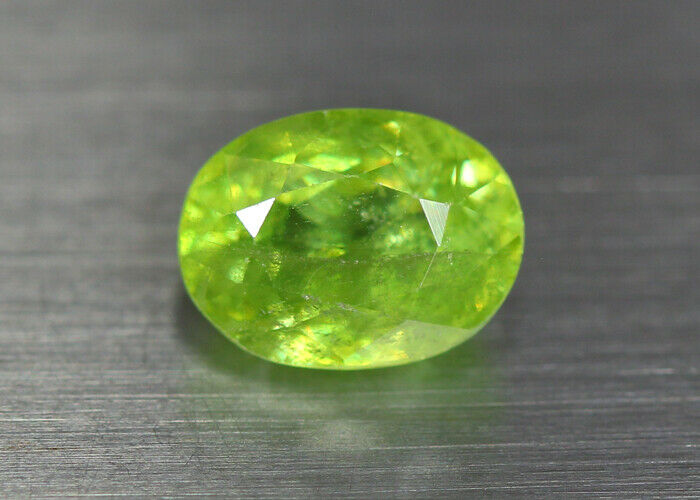 1.54 Cts " 100 % Natural Unheated Excellent Sparkle Green Sphene " Russia